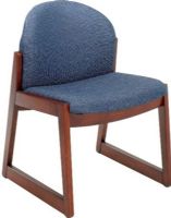 SAFCO 7940BU1 Urbane Mahogany Side Chair with no Arms Blue fabric, Mahogany finish frame  Assembly Required: Yes. Dimensions: 22 3/4"w x 23"d x 31 1/4"h. Weight: 18 lbs.UPC: 0073555794052. (SAFCO7940BU1) 