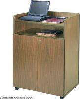 Safco 8919MO Presentation Stand, 4 Number of Casters, Swivel Casters Type, Laminate Finishing, Accessory Tray, Locking Mechanism, Adjustable Shelf, Lockable Caster, Cam Lock, Medium Oak Color, 40.8" H x 29.5" W x 20.5" D, UPC 073555891904 (8919MO SAFCO8919MO SAFCO-8919MO SAFCO 8919MO) 