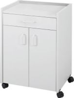 Safco 8954GR Mobile Refreshment Center With Drawer, 22" W x 18" D Shelf, Pullout drawer is perfect for storing smaller supplies, Double door design has one fixed interior shelf, Surface top has a 1.25" lip to secure machines, Four swivel casters, 2 locking, 31" H x 23" W x 18.75" D Overall, Gray Color, UPC 073555895438 (8954GR 8954GR 8954 GR SAFCO8954GR SAFCO-8954GR SAFCO 8954GR) 