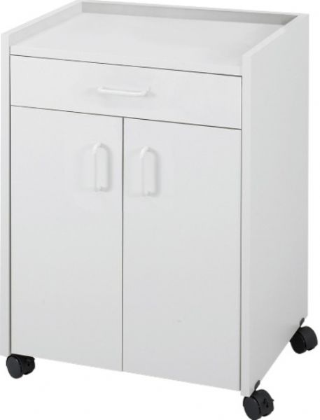Safco 8954GR Mobile Refreshment Center With Drawer, 22