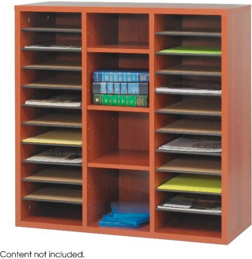 Safco 9441CY Aprs Modular Storage Literature Organizer, Rectangle Shape, 20 Total Number of Compartments, 2.25