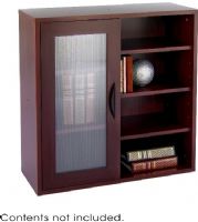 Safco 9444MH Après Modular Storage Cabinet, 5 Total Number of Shelves, 5 Number of Adjustable Shelves, 1 Total Number of Doors, 75 lb Load Capacity, Book Storage Application/Usage, Mahogany Color, UPC 073555944426 (9444MH 9444-MH 9444 MH SAFCO9444MH SAFCO-9444MH SAFCO 9444MH) 