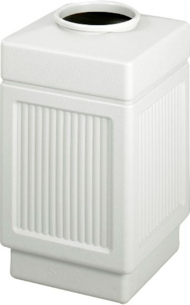 Safco 9475GR Canmeleon Recessed Panel, Top Open, 38 gal Capacity, 9.50