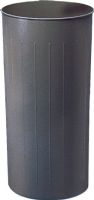 Safco 9610CH Round Wastebasket, 20 Gallons Capacity, Round Shape, Metal Primary Material, 29.25" H x 16" W x 16" D Overall, Charcoal Color, Set of 3,  UPC 073555961003 (9610CH 9610-CH 9610 CH SAFCO9610CH SAFCO-9610CH SAFCO 9610CH) 