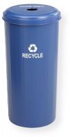 Safco 9632BU Tall Round Recycling Receptacle, Steel Material, Round Shape, 20 volume Gallon Capacity, 16"dia. x 30"h. Dimensions, UPC 073555963250 (9632BU 9632-BU 9632 BU SAFCO-9632BU SAFCO9632BU SAFCO 9632BU) 