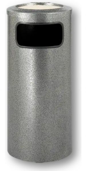 Safco 9672NC Ash and Trash Receptacle, 12 Gallon, Puncture resistant, fire safe, Won't show fingerprints, Rolled rim and double-lock seams for durability and long life, 15