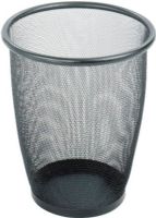 Safco 9717BL Onyx Mesh Round Wastebasket, Sturdy steel rim, Welded construction, Unique mesh design allows for air flow, Hinders the growth of mold and odor, 13.5" D x 14.5" H, Black Color,  UPC 073555971729 (9717BL  9717-BL 9717 BL SAFCO9717BL SAFCO-9717BL SAFCO 9717BL) 