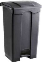 Safco 9923BL Plastic Step-On Waste Receptacle, Plastic step-on trash bin to easily open lid, Notches in back of can to attach plastic bag, 23-gallon bin capacity for larger waste removal jobs, Black Finish, UPC 073555992328 (9923BL 9923-BL 9923 BL SAFCO9923BL SAFCO 9923 BL SAFCO-9923-BL) 