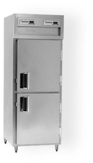 Delfield SAFPT1-SH One Section Solid Half Door Pass-Through Freezer - Specification Line, 11 Amps, 60 Hertz, 1 Phase, 115 Volts, 26.64 cu. ft. Capacity, Swing Door, Solid Door, 3/4 HP Horsepower, 2 Number of Doors, 3 Number of Shelves, 1 Sections, 25