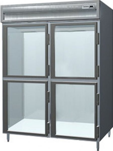 Delfield SAH2-GH Glass Door Two Section Reach In Heated Holding Cabinet - Specification Line, 16 Amps, 60 Hertz, 1 Phase, 120/208-240 Voltage, 1,080 - 2,160 Watts Wattage, Full Height Cabinet Size, 51.92 cu. ft. Capacity, Thermostatic Control, Clear Door Type, 4 Number of Doors, 2 Sections, Insulated, Split Doors, 6