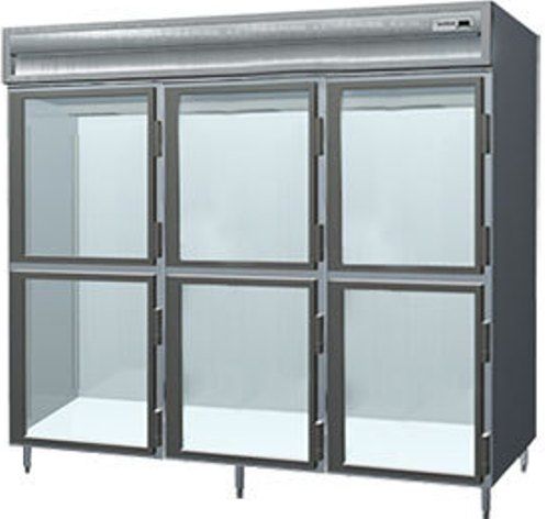 Delfield SAH3-GH Glass Half Door Three Section Reach In Heated Holding Cabinet - Specification Line, 17.8 Amps, 60 Hertz, 1 Phase, 120/208-240 Voltage, 1,080 - 2,160 Watts Wattage, Full Height Cabinet Size, 78.89 cu. ft. Capacity, Thermostatic Control, Clear Door Type, 6 Number of Doors, 3 Sections, Shelves Interior Configuration, Easy-to-use electronic controls, 6