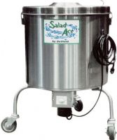 Delfield SALD-1 Salad Dryer, 2.7 Amps, 60 Hertz, 1 Phase, 115 Volts, 311 Watts, 20 Gallons Capacity, Silver Color, With Drain, 18 Heads of Lettuce, Polyethylene Liner Material, Stainless Steel Material, 1 Number of Compartments, Electric Power, Water-tight motor and controls mounted to unit's bottom,  1 - 0.5" diameter outside drain, 3 - 4" locking stem casters for effortless mobility, UPC 400010068593 (SALD-1 SALD 1 SALD1) 