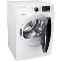 Samsung DV22K6800EW Electric Dryer With 4.0 cu.ft. Capacity, 12 Dry Cycles, 5 Temperature Settings, Energy Star Certified, SensorDry Moisture Sensor, SmartCare, Drum Lighting In White, 24"; Skip customer service and troubleshoot issues straight from select smartphones; Smart Care interacts with your washer and dryer to perform an immediate diagnosis and offer quick solutions; UPC 887276124537 (SAMSUNGDV22K6800EW SAMSUNG DV22K6800EW ELECTRIC DRYER WHITE) 