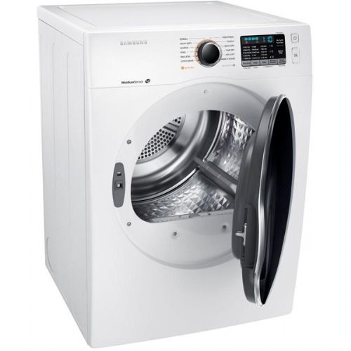 Samsung DV22K6800EW Electric Dryer With 4.0 cu.ft. Capacity, 12 Dry Cycles, 5 Temperature Settings, Energy Star Certified, SensorDry Moisture Sensor, SmartCare, Drum Lighting In White, 24