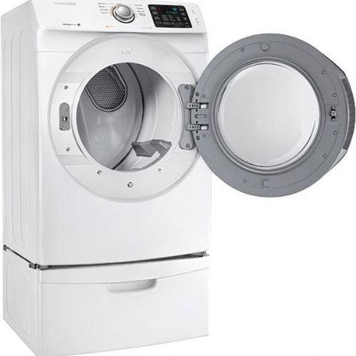 Samsung DV42H5000EW Electric Dryer With 7.5 cu.ft. Capacity, 9 Dry Cycles, 4 Temperature Settings, Sensor Dry,Smart Care, Energy Star Certified, SensorDry Moisture Sensor, SmartCare In White, 27