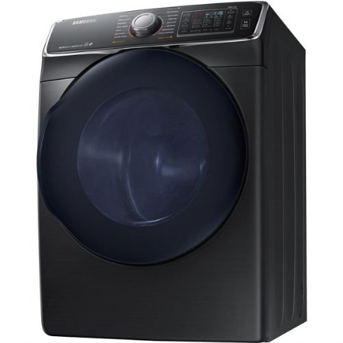 Samsung DV45K6500EV Electric Dryer With 7.5 cu.ft. Capacity, 14 Dry Cycles, 5 Temperature Settings, Steam Cycle, Stainless Steel Drum, Energy Star Certified, Eco Dry, SensorDry Moisture Sensor, VentSensor, Multi-Steam Technology, SmartCare, Drum Lighting In Black Stainless Steel, 27
