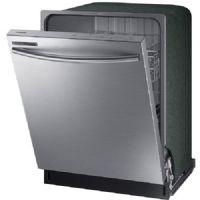 Samsung DW80R2031US Built In Dishwasher With 4 Wash Cycles, 14 Place Settings, ADA Compliant, Energy Star Certified, In Stainless Steel, 24"; An integrated panel makes it easy to select functions with a gentle touch; Located on the top of the door for easy access, it offers simple control and is clear and easy to read; UPC 887276305004 (SAMSUNGDW80R2031US SAMSUNG DW80R2031US 24” STAINLESS STEEL BUILT FULLY INTEGRATED DISHWASHER) 