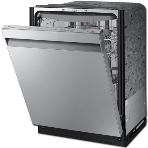 Samsung DW80R7060US Built In Dishwasher with 6 Wash Cycles, 15 Place Settings, Hard Food Disposer, NSF Certified, Energy Star Certified, StormWash, Standard 3rd Rack, Express60, Adjustable Rack Height, Fingerprint Resistant Finish, AutoRelease Door in Stainless Steel, 24