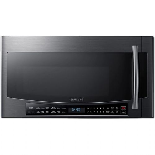 Samsung MC17J8000CG Over the Range Microwave Oven With 1.7 cu.ft. Capacity, 950 Cooking Watts, Convertible Venting, 300 CFM, In Black Stainless Steel; Enjoy the flexibility to microwave, bake, broil and roas, all from one appliance; With the combination of convection cooking and microwave heating, food cooks faster and more evenly than traditional microwave; UPC 887276259284 (SAMSUNGMC17J8000CG SAMSUNG MC17J8000CG MC17J8000CG/AA MICROWAVE OVEN BLACK)