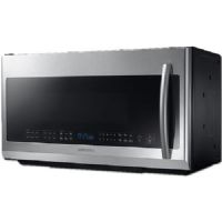 Samsung ME21F707MJT Over The Range Microwave Oven With 2.1 cu.ft. Capacity, 1000 Cooking Watts, Convertible Venting, 400 CFM, In Stainless Steel; This microwave features precise touch controls with a premium look; A convenient location makes it easy to access cooking options; Glass controlled panel provides a seamless, integrated design; UPC 887276981352 (SAMSUNGME21F707MJT SAMSUNG ME21F707MJT ME21F707MJT/AA MICROWAVE OVEN) 