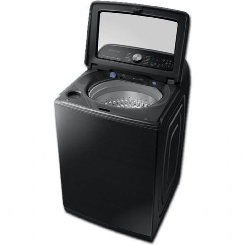 Samsung WA54R7600AV Top Load Washer With 5.4 cu.ft. Capacity, 12 Wash Cycles, 750 RPM, Steam Cycle, SuperSpeed, Active Water Jet, SmartCare, Steam Wash, Self Clean, Child Lock, Steam Sanitize+, VRT In Black, 28