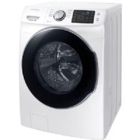 Samsung WF45M5500AW Front Load Washer With 4.5 cu.ft. Capacity, 10 Wash Cycles, 1300 RPM, Steam Cycle, VRT, Self Clean+ In White, 27"; Uses the power of steam to remove stains without pretreatment; Reduces vibration 40 percent more than standard VRT for quiet washing; Based on Owens Corning sounds power testing; Fewer washes, less time in the laundry room; UPC 887276195360 (SAMSUNGWF45M5500AW SAMSUNG WF45M5500AW FRONT LOAD WASHER WHITE) 