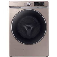 Samsung WF45R6300AC Smart Front Load Washer With 4.5 cu.ft. Capacity, 12 Wash Cycles, 1200 RPM, VRT, SuperSpeed, Self Clean+, Steam Wash, SmartCare, Child Lock In Champagne, 27"; Cut down on laundry time without sacrificing cleaning performance; Do your laundry without disturbing anyone at any time and in any place; UPC 887276331461 (SAMSUNGWF45R6300AC SAMSUNG WF45R6300AC SMART FRONT LOAD WASHER SUPER SPEED CHAMPAGNE) 