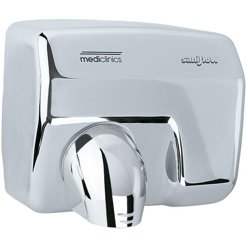 Saniflow E88AC-UL Automatic Hand Dryer, Steel One-piece Cover with Bright (Polished) Chrome Plated Steel Coating 0.07