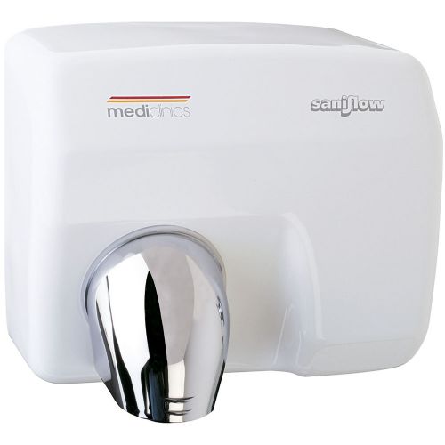Saniflow E88A-UL Automatic Hand Dryer, Steel One-piece Cover with White Porcelain Enamelled Coating 0.07