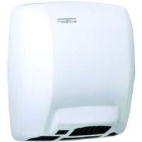Saniflow M02A-UL Mediflow Automatic Hand Dryer with Thermostatic Control System, Metal Sheet One-piece Cover with White Epoxy Coated, Maximum Power and Airflow, Maximum Robustness and Vandal-Proof;Airflow Temperature Electronic Regulation;Suitable for Very High Traffic Facilities;Special Mediflow Key Wrench; Silent-Blocks;Aluminum Asymmetrical Double Inlet Fan Wheel;Dimensions:15" x 12" x 12";Weight:14 pounds;EAN 6422460000231 (SANIFLOWM02AUL SANIFLOW M02A-UL M02A AUTOMATIC HAND DRYER WHITE) 