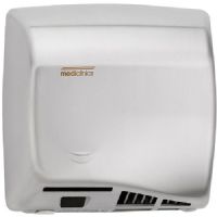 Saniflow M06ACS-UL Speedflow Automatic Hand Dryer, Stainless Steel One-piece Cover Satin Finish; The Speedflow line of hand dryers is categorized within the eco-fast range of product but with the added value of complying with the requirements of ADAAG for accessibility of public washrooms; Warm air hand dryer; Sensor operated; Maximum power and airflow; Maximum robustness and vandal-proff; EAN 6422460000194 (SANIFLOWM06ACSUL SANIFLOW M06ACS-UL HAND DRYER SATIN) 