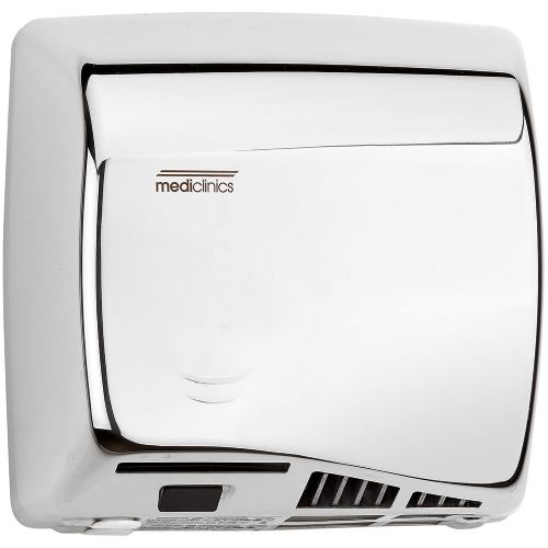 Saniflow M06AC-UL Speedflow Automatic Hand Dryer, One-piece Cast Iron Cover Bright Finish; The Speedflow line of hand dryers is categorized within the eco-fast range of product but with the added value of complying with the requirements of ADAAG for accessibility of public washrooms; Warm air hand dryer; Sensor operated; Maximum power and airflow; Maximum robustness and vandal-proff; EAN: 6422460000187 (SANIFLOWM06ACUL SANIFLOW M06AC-UL HAND DRYER BRIGHT)