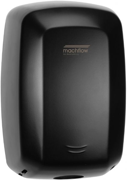 Saniflow M09AB-UL Machflow High Speed Commercial Hand Dryer, Steel Black Epoxy, Universal Voltage; Long lasting with anti-vandalism features; Universal Voltage Adjusts Automatically From 110-240 Volts; High speed motor, maximum speed 202 Miles/Hour; Ecological hand dryer, very low power consumption; Heating element free; 60 second safety timer; 68-75 Decibel range, making it one of the quietest high speed hand dryers (SANIFLOWM09ABUL SANIFLOW M09AB-UL HAND BLACK)