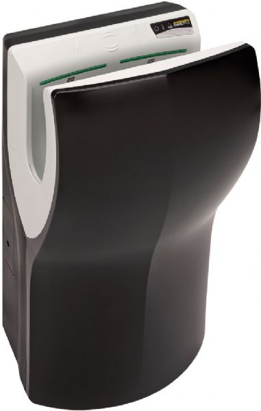 Saniflow M14AB-UL Dualflow Plus High Speed Hands-In Dryer, Black ABS Polycarbonate; The Dualflow Plus is a fast, energy efficient, ecologic, hygienic and stylish hand dryer, suitable for high traffic facilities; 