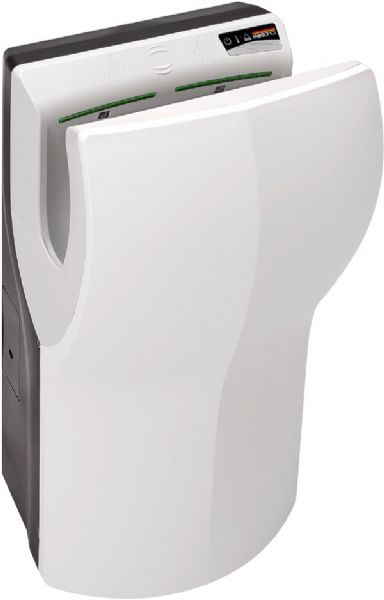 Saniflow M14A-UL Dualflow Plus High Speed Hands-In Dryer, White ABS Polycarbonate; The Dualflow Plus is a fast, energy efficient, ecologic, hygienic and stylish hand dryer, suitable for high traffic facilities; 