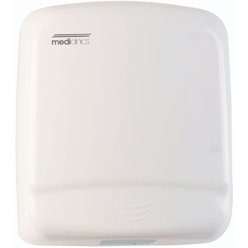Saniflow M99A-UL Optima Automatic Hand Dryer, One-Piece Steel Cover, 0.06 in. Thick, White Epoxy Enamelled; Sensor operated by hand approximation; Suitable for high traffic facilities; Highest durability in its class; Stainless steel AISI 304 one-piece cover, 0.06 in. Thick, White Epoxy Enamelled. Cover fixed to the base by means of 4 Allen head screws; EAN 8435265803486 (SANIFLOWM99AUL SANIFLOW M99A-UL M99A AUTOMATIC HAND DRYER WHITE)