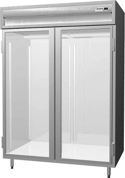 Delfield SAR2N-G Two Section Glass Door Narrow Reach In Refrigerator - Specification Line, 9 Amps, 60 Hertz, 1 Phase, 115 Volts, Doors Access, 44 cu. ft. Capacity, Swing Door Style, Glass Door, 1/3 HP Horsepower, Freestanding Installation, 2 Number of Doors, 6 Number of Shelves, 2 Sections, 33 - 40 Degrees F Temperature Range, 44