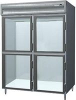 Delfield SAR2S-GH Two Section Solid Half Door Shallow Reach In Refrigerator - Specification Line, 7 Amps, 60 Hertz, 1 Phase, 115 Volts, Doors Access, 37.96 cu. ft. Capacity, Swing Door Style, Glass Door, 1/3 HP Horsepower, Freestanding Installation, 4 Number of Doors, 6 Number of Shelves, 2 Sections, 33 - 40 Degrees F Temperature Range, 52" W x 30" D x 58" H Interior Dimensions, Exterior digital thermometer with high/low temperature alarm, UPC 400010726899 (SAR2S-GH SAR2S GH SAR2SGH) 