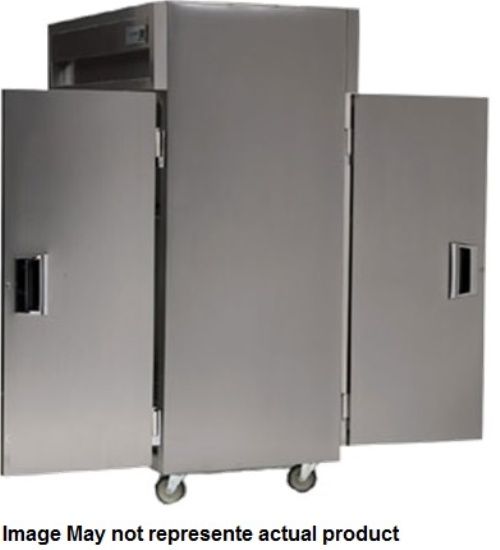Delfield SARPT1-S One Section Solid Door Pass-Through Refrigerator - Specification Line, 6.8 Amps, 60 Hertz, 1 Phase, 115 Volts, 26.64 cu. ft. Capacity, Swing Door Style, Solid Door, 1/4 HP Horsepower, 2 Number of Doors, 3 Number of Shelves, 1 Sections, 25