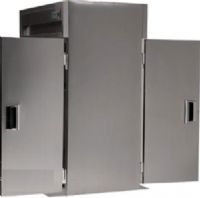 Delfield SARRT1-S One Section Solid Door Roll Thru Refrigerator - Specification Line, 7.8 Amps, 60 Hertz, 1 Phase, 115 Volts, Doors Access, 38.58 cu. ft. Capacity, Swing Door Style, Solid Door, 3/4 HP Horsepower, Freestanding Installation, 1 - 2 Number of Doors, 1 Sections, Top Mounted Compressor Location, Accommodates one 28.50" x 27.25" x 72" pan rack, UPC 400010732791 (SARRT1-S SARRT1S SARRT1 S) 