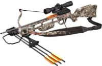 SA Sports 543 Fever Crossbow Package, 240 fps Speed, 175 lbs Draw Weight, 11.5" Power Stroke, 27" Axle to Axle, Ambidextrous Auto Safety, Large Boot Style Foot Stirrup, Adjustable Weaver Style Scope Mount, Lightweight Composite Track/Barrel, Quick Detach Quiver, Full Dipped Camo Pattern, UPC 609456305433 (SASPORTS543 SASPORTS-543) 