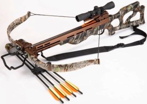 SA Sports 547 Crusader Crossbow Package, Pounding 330+FPS Speed, 255 lbs Draw Weight, 13.5