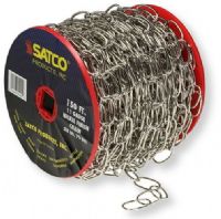 Satco 79-201 Eleven-Gauge Chain, Nickel Finish, Length 50 Yards per Reel, Weight 15 Pounds Maximum, UPC 045923792014 (SATCO 79-201 SATCO 79/201 SATCO 79201 SATCO79-201 SATCO79201 SATCO-79-201) 