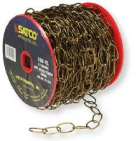 Satco 79-204 Eleven-Gauge Chain, Antique Brass Finish, Length 50 Yards per Reel, Weight 15 Pounds Maximum, UPC 045923792045 (SATCO 79-204 SATCO 79/204 SATCO 79204 SATCO79-204 SATCO79204 SATCO-79-204) 