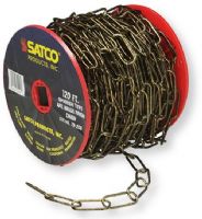 Satco 79-206 Eleven-Gauge Chain, Antique Brass Finish, Length 50 Yards per Reel, Weight 15 Pounds Maximum, UPC 045923792069 (SATCO 79-206 SATCO 79/206 SATCO 79206 SATCO79-206 SATCO79206 SATCO-79-206) 