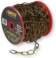 Satco 79-212 Eight-Gauge Chain, Antique Brass Finish, Length 100 Feet per Reel, Weight 35 Pounds Maximum, UPC 045923792120 (SATCO 79-212 SATCO 79/212 SATCO 79212 SATCO79-212 SATCO79212 SATCO-79-212) 