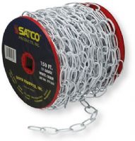 Satco 79-233 Eleven-Gauge Chain, White, Length 150 Feet per Reel, Weight 15 Pounds Maximum, UPC 045923792335 (SATCO 79-233 SATCO 79/233 SATCO 79233 SATCO79-233 SATCO79233 SATCO-79-233) 