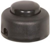 Satco 80-1163 Step-On-Button On/Off Push Switch, Black; Rated 2A-125V, 1A-125V, 1A-250V; 1.33" Height; 2" Width; UPC 045923811630 (SATCO801163 SATCO-801163 80/1163 80 1163 801-163) 