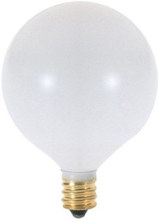 Satco A3924 Model 15G16 1/2/W Incandescent Light Bulb, Clear Finish, 15 Watts, G16 Lamp Shape, Medium Base, E12 ANSI Base, 130 Voltage, 3'' MOL, 2.06'' MOD, C-7A Filament, 83 Initial Lumens, 2500 Average Rated Hours, Long Life, Brass Base, RoHS Compliant, UPC 045923039249 (SATCOA3924 SATCO-A3924 A-3924)