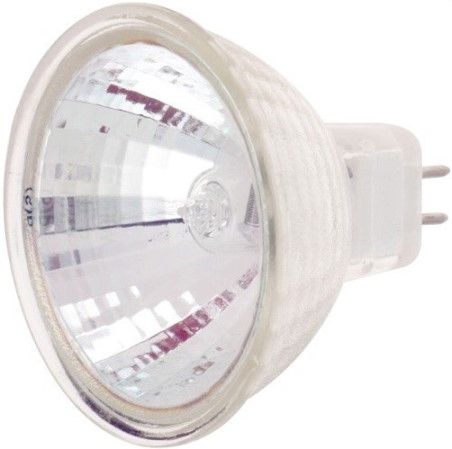 Satco S1993 Model 35MR16/FL/C/24V Halogen Light Bulb, 35 Watts, MR16 Lamp Shape, Minature 2 Pin Round Base, GU5.3/GX5.3 ANSI Base, BAB/C ANSI Code, 24 Voltage, 1 7/8'' MOL, 2.00'' MOD, C-8 Filament, FL 36 Beam Spread, Lens, 2000 Average Rated Hours, Bright, Crisp light, UV-Filter halogen capsule, Uniform light output, RoHS Compliant, UPC 045923019937 (SATCOS1993 SATCO-S1993 S-1993)
